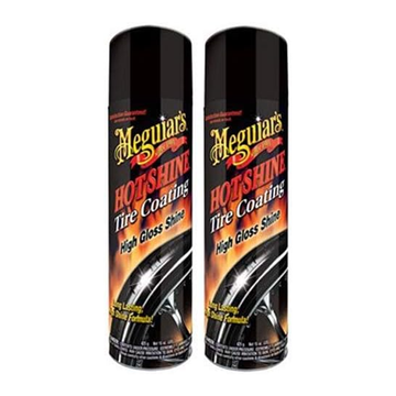 Meguiar's G13815 Hot Shine High Gloss Tire Coating - 15 Oz Spray Can (Pack of 2)
