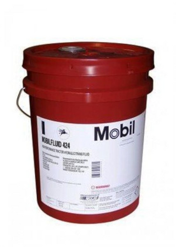 MOBIL FLUID 424 High Performance Tractor Hydraulic Fluid - 5 Gal Pail(100978)