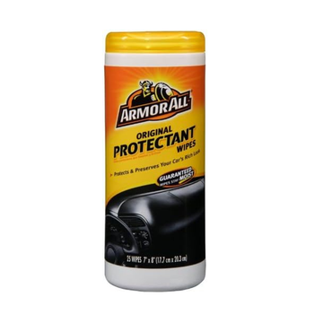 Armor All Protectant Wipes 25-Count Plastic Canister, Wipes for Car Interior and Car Exterior (Pack of 6)(10861)