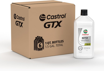 Castrol GTX 10W-30 Conventional Motor Oil, 1 Quart (Pack of 6)(15B400)