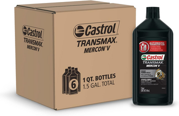 Castrol Transmax Mercon V Automatic Transmission Fluid, 1 Quart (Pack of 6)(15175D)