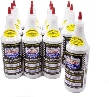 Lucas Oil 10130 Synthetic Oil Stabilizer - 1 Quart (Pack of 12)