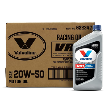 Valvoline VR1 Racing SAE 20W-50 Motor Oil 1 QT (Case of 6)(822347)