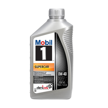Mobil 1 Supercar Advanced Full Synthetic Motor Oil 0W-40- 1 qt (Pack of 6)(126870)