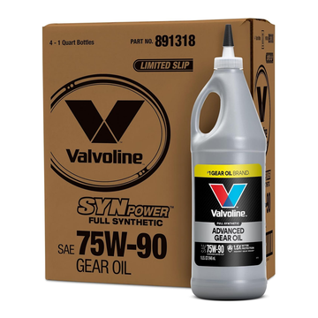Valvoline SynPower SAE 75W-90 Full Synthetic Gear Oil 1 QT (Case of 12)(VV975)