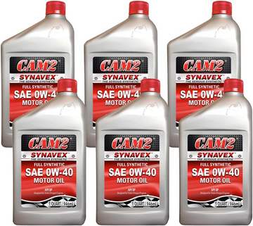 CAM2 SYNAVEX 0W-40 SP Full Synthetic Engine Oil quart (Pack of 6)(80565-99306)