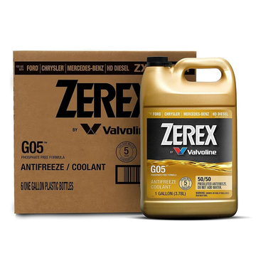 Zerex G05 Phosphate Free 50/50 Prediluted Ready-to-Use Antifreeze/Coolant 1 Gallon (Case of 6)(ZXG05RU1)
