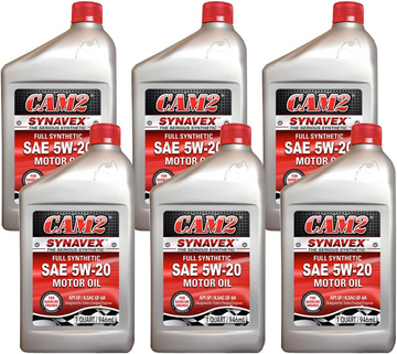 CAM2 SYNAVEX 5W-20 SP/GF-6A Full Synthetic Engine Oil, 1 Quart (Pack of 6)(80565-07006)