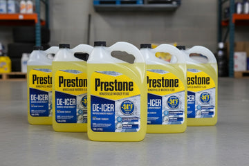 Prestone AS253 De-Icer Windshield Washer Fluid - 1 Gallon (6 Pack)