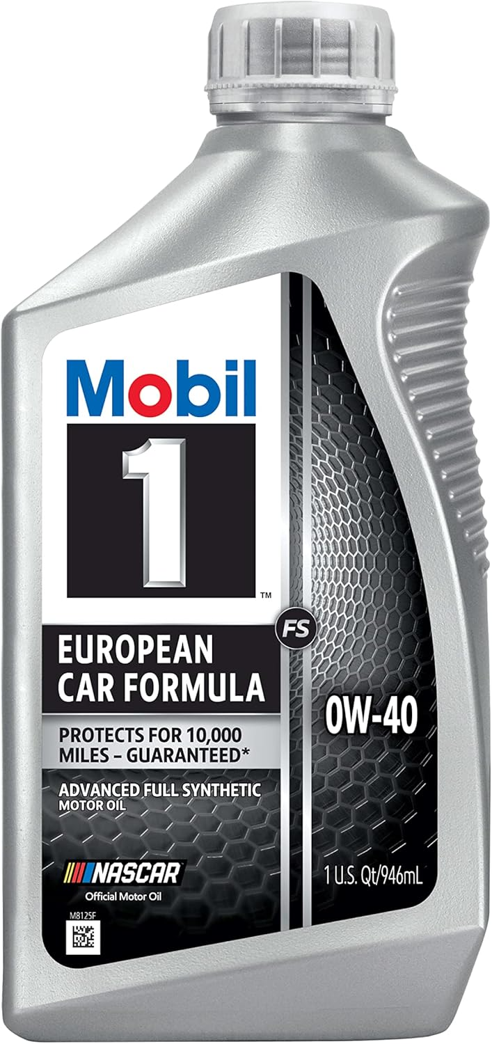 Euro Oil Mobil 1 FS European Car Formula Full Synthetic Motor Oil 0W-40, 1 Quar