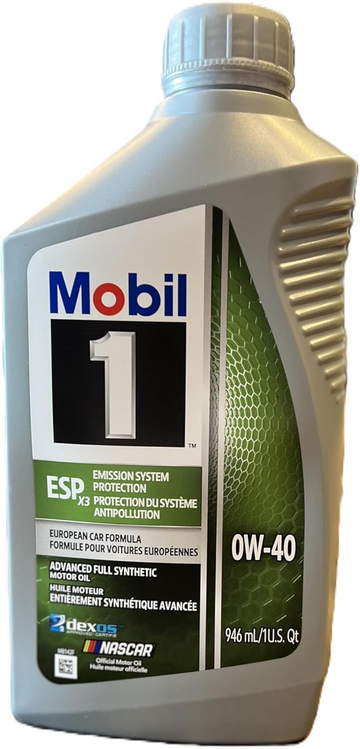 Mobil 1 ESP X3 0W-40 Motor Oil (6 Quarts)(124798)