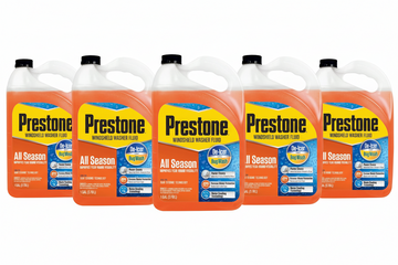 Prestone AS658 Deluxe 2-in-1 Windshield Washer Fluid, 1 Gallon (Pack of 6)