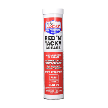 Lucas Oil 10005 Red N Tacky Grease - 14 Ounce Cartridge (Pack of 10)