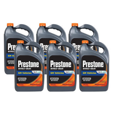 Prestone AF850-6PK Dex-Cool 50/50 Antifreeze/Coolant - 1 Gallon, (Pack of 6)