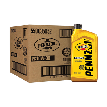 Pennzoil 10W-30 Gasoline Engine Oil, 1 Quart (Case of 6)(550035052)