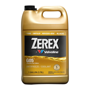 Zerex G05 Phosphate Free Concentrate Antifreeze/Coolant 1 Gallon (Case of 6)(ZXG051)