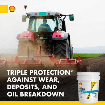 Shell Rotella T4 Triple Protection 15W-40 Diesel Engine Oil, 5 Gallon(550045128)