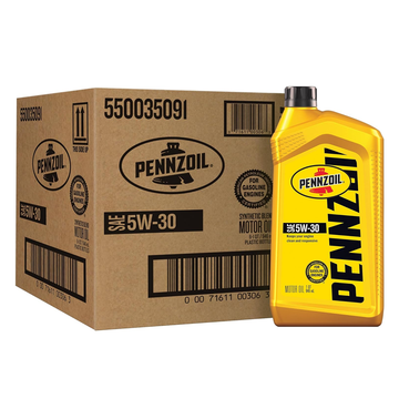 Pennzoil 5W-30 Gasoline Engine Oil, 1 Quart (Case of 6)(550035091)