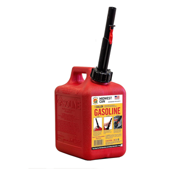 Quick-Flow Spout Midwest Can 1210 Auto Shut Off Gasoline Can - 1 Gallon(1210MID)
