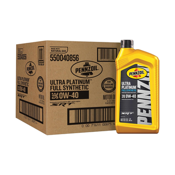 Pennzoil Ultra Platinum Full Synthetic 0W-40 Gasoline Engine Oil, 1 Quart (Case of 6)(550040856)
