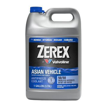 Zerex Asian Vehicle Blue Silicate and Borate Free 50/50 Prediluted Ready-to-Use Antifreeze/Coolant 1 GA (Case of 6)(861398)