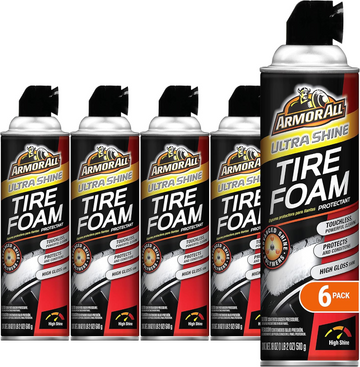 Armor All Tire Foam Ultra Shine, 18-Fluid Ounce Cans (Pack of 6)(14900)