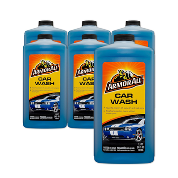 Armor All Car Wash Soap by Armor All, Foaming Car Wash Supplies, 24 Fl oz. (Pack of 6)(25024)