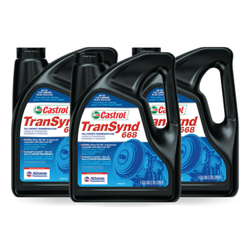 Castrol TranSynd 668 Full Synthetic Transmission Fluid 1 Gallon (Pack of 3)(15E2E1)