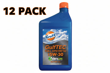 GulfTec Full Synthetic 5W-30 Dexos1 Gen3 Motor Oil, 1 Quart (Case of 12)(330228)