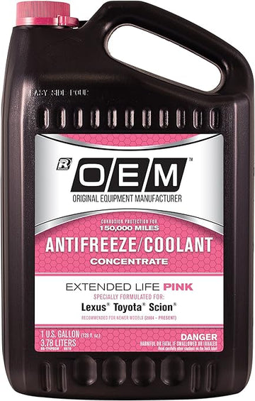 Recochem OEM Toyota Pink Concentrate Antifreeze, 1 Gallon (Case of 4)(86-174POEM)