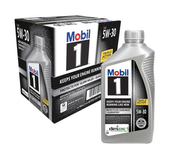 Mobil 1 Advanced Full Synthetic 5W-30 Dexos1 Gen3 Motor Oil, 1 Quart (Case of 6)(124315)