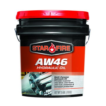 Star Fire Premium Lubricants AW 46 Hydraulic Oil, 5 Gallon, Pail(STFHYDAW46-5GAL)
