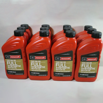 Motorcraft XO-5w50-QGT Full Synthetic Motor Oil, 1 Quart (Case of 12)(XO5W50QGT)