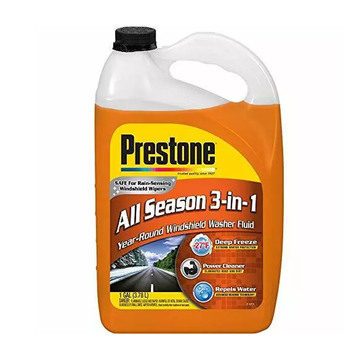 Prestone AS658-6PK Deluxe 3-in-1 Windshield Washer Fluid, 1 Gallon (Pack of 6)